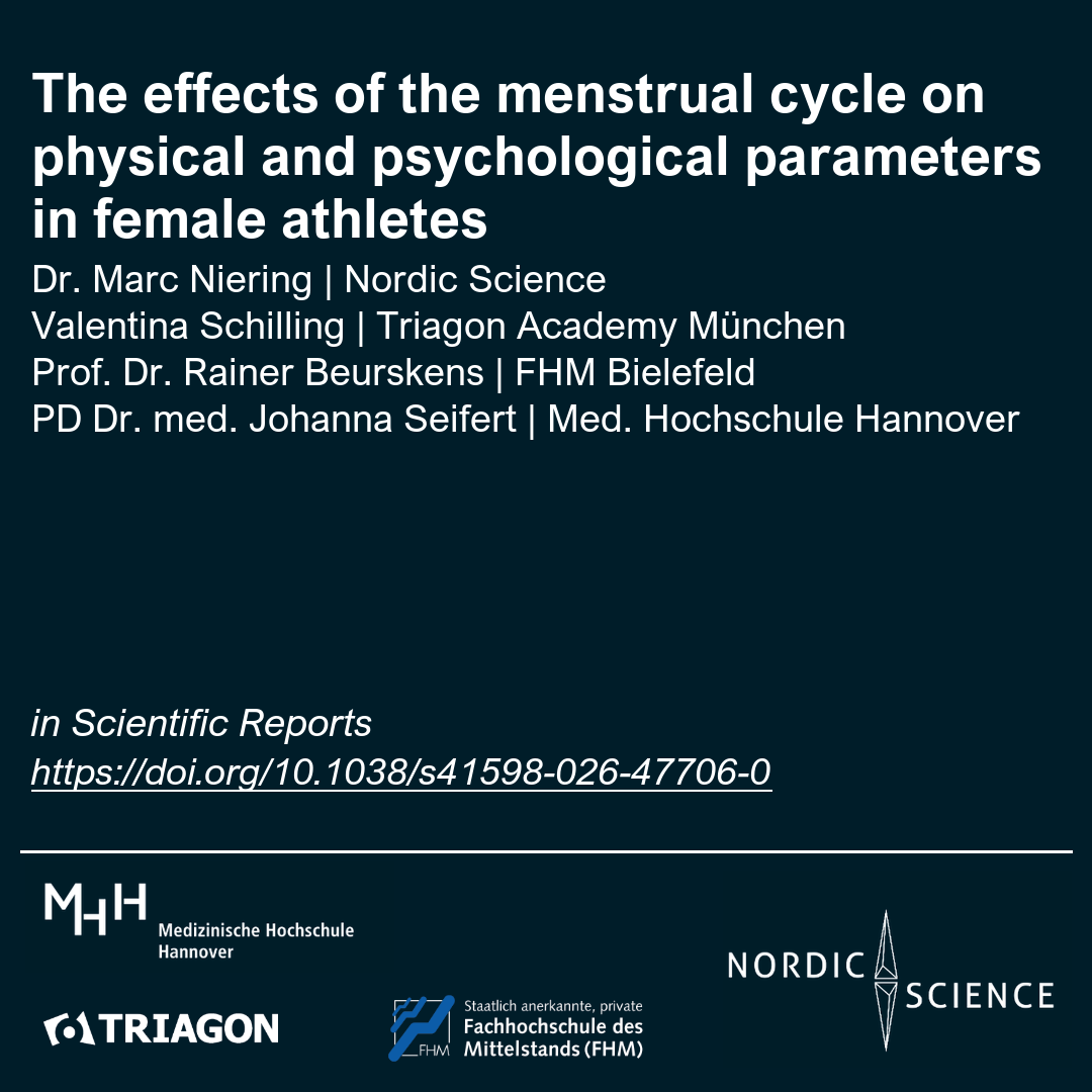The effects of the menstrual cycle on physical and psychological parameters in female athletes