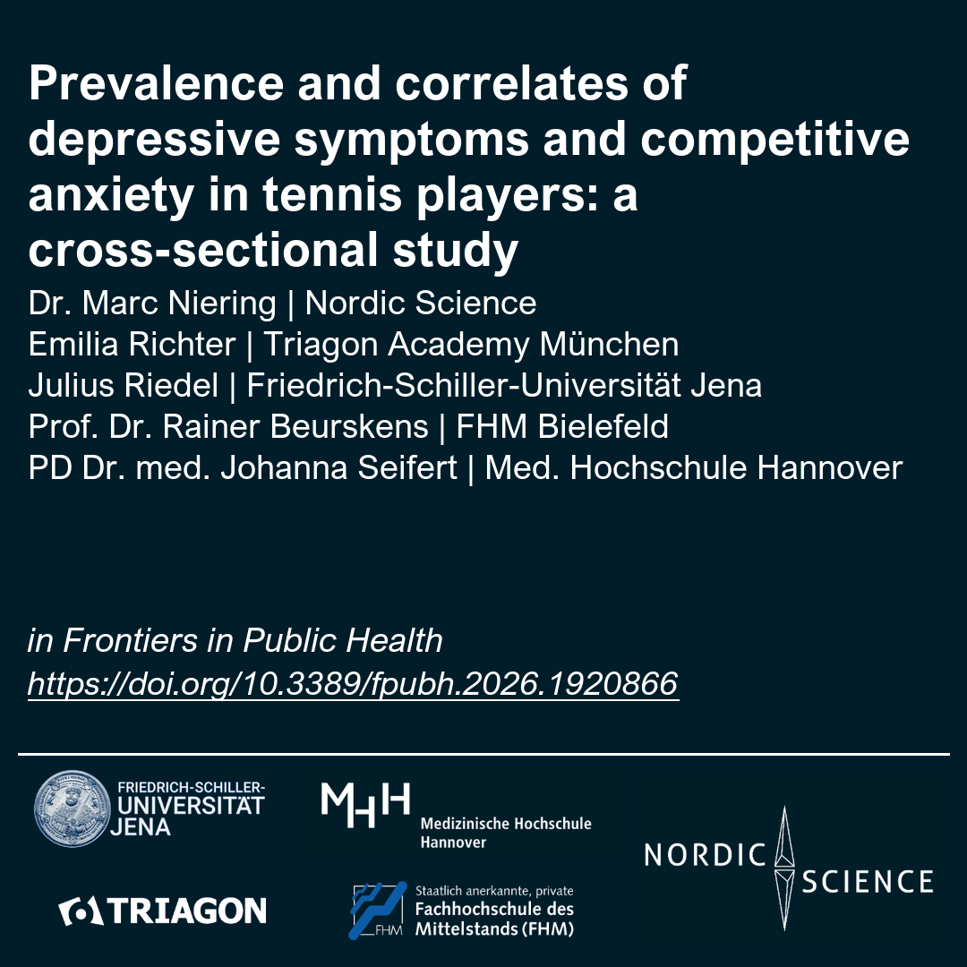 Prevalence and correlates of depressive symptoms and competitive anxiety in tennis players